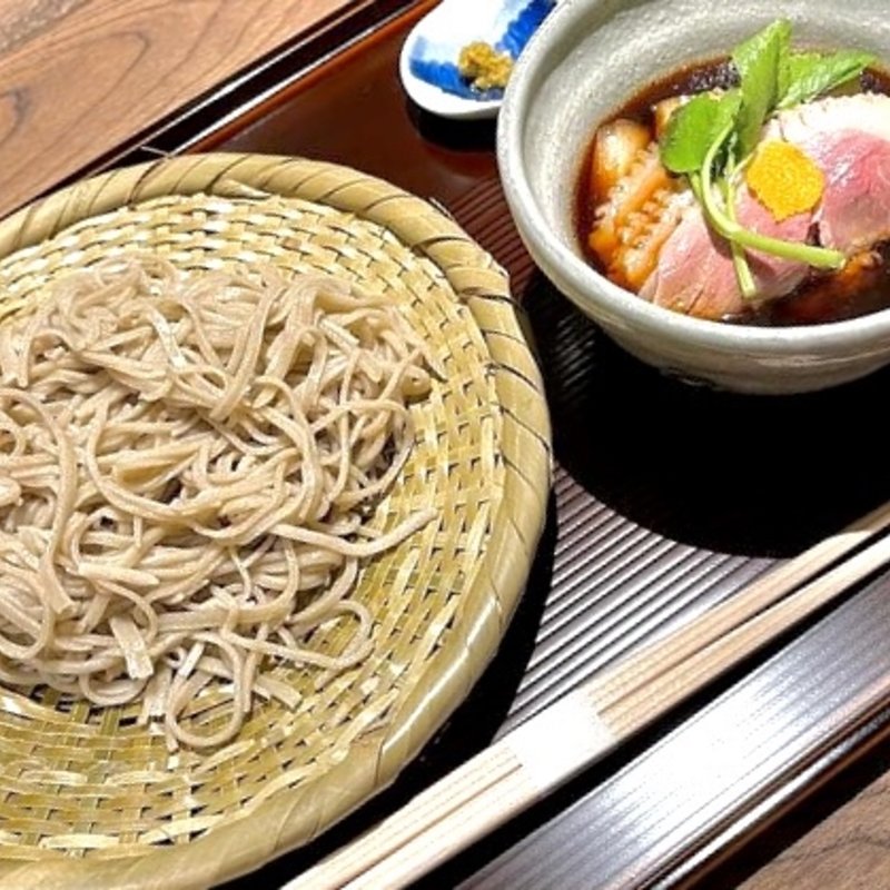 鴨つけ汁ざる蕎麦(鴨と蕎麦　伝助)