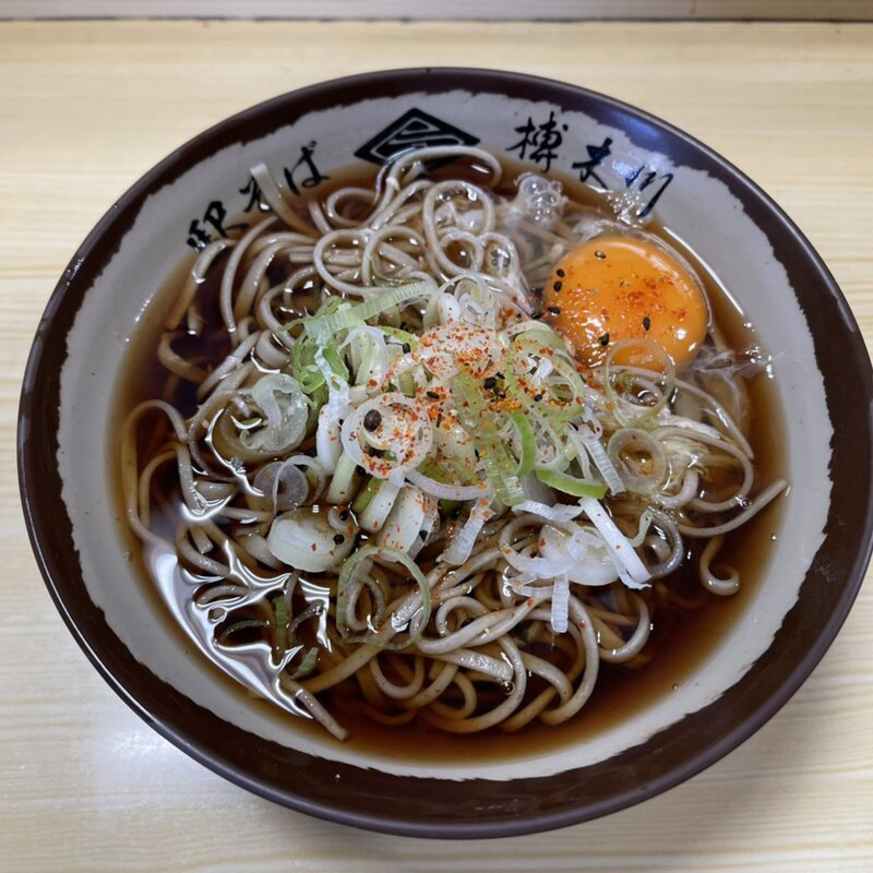 月見そば(駅そば　榑木川　)
