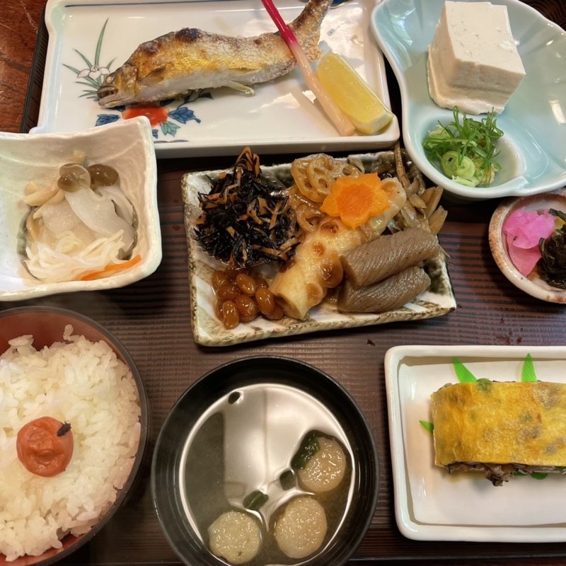 あゆ塩焼き定食1650(きらく九兵衛 （きらくきゅうべい）)