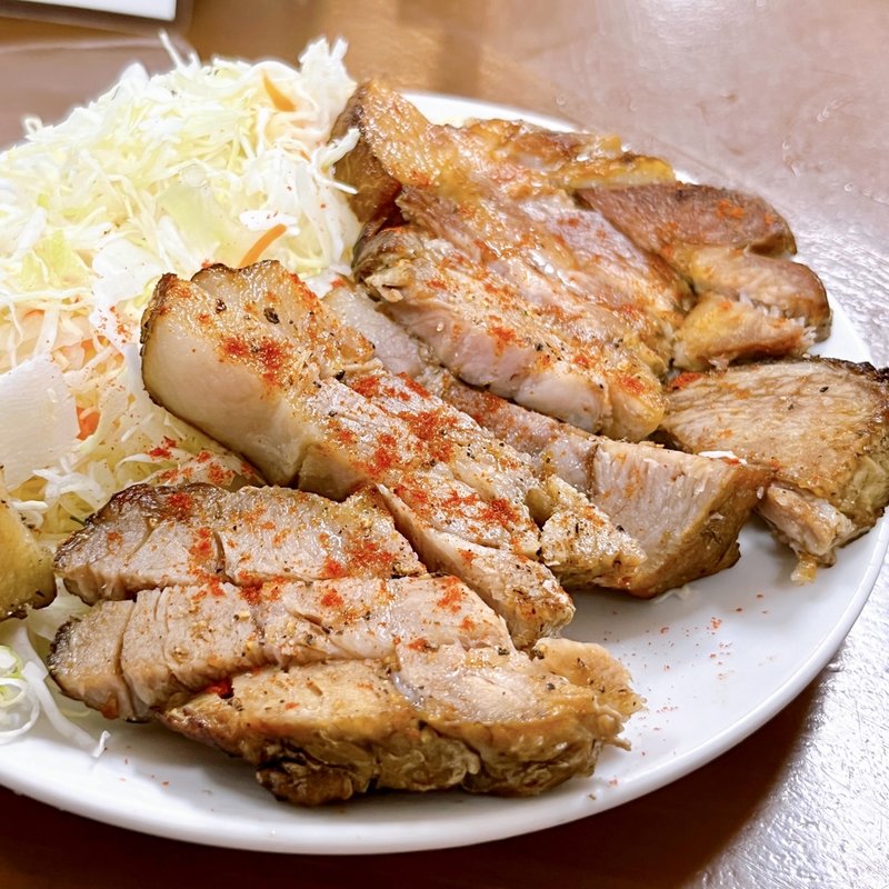 自家製ショルダーベーコン(大衆食堂スタンドそのだ五反田店)