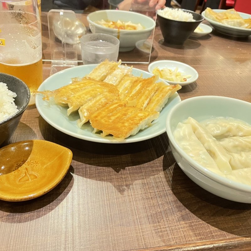 焼き餃子＋水餃子＆ライス(宇都宮みんみん ホテル アール・メッツ店 )