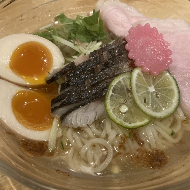 炙り〆鯖の冷やし塩そば(福島壱麺 （イチメン）)