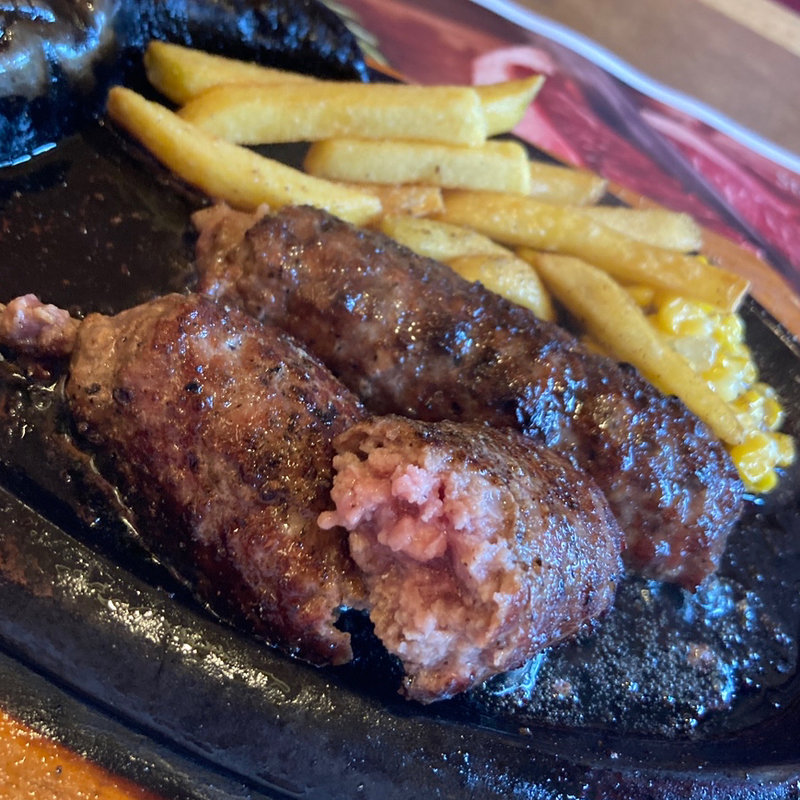 炭焼き粗挽きハンバーグセット 210g(ステーキハウス ブロンコビリー多摩ニュータウン通り店)