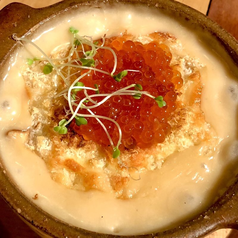  イクラとウニクリームのマカロニグラタン(ワイガヤ )