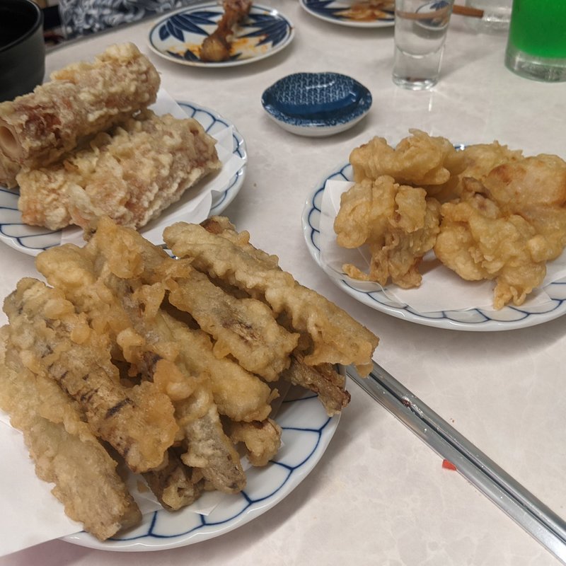 天ぷら盛合させ(酒トうどん 大福)