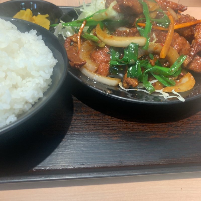 レバの辛みそ定食(舞香)