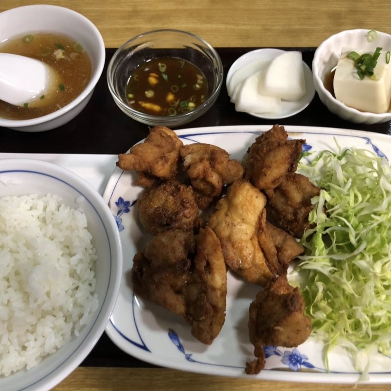 鳥の唐揚げ定食(二葉 )
