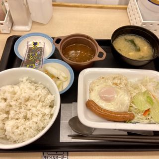 ハムエッグ定食(松屋 京都西院店 )