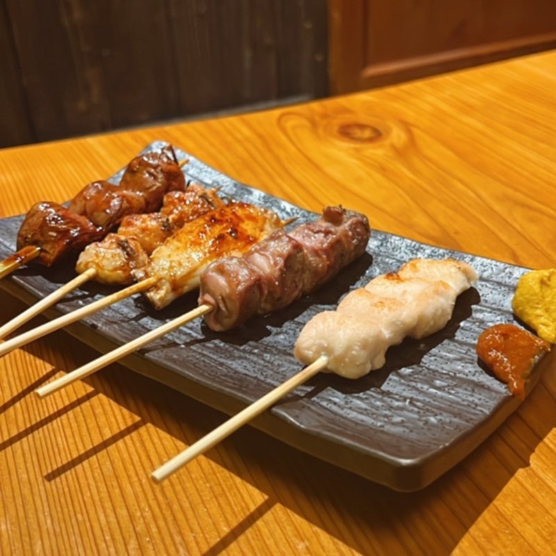 おまかせ五本盛り(鳥のや總本店 土浦店)