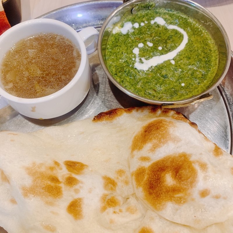 ほうれん草チキンカレー(Re Nepaka(ネパカ)上野店)