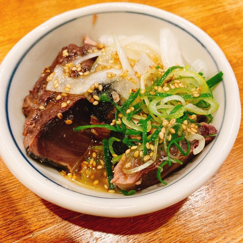 かつおのたたき 塩だれ(赤垣屋 なんば店 （あかがきや）)