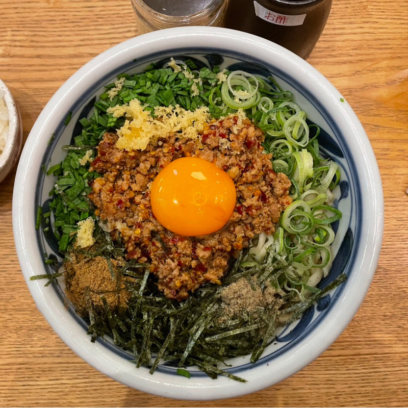 台湾まぜうどん(創作うどんとおでん あんぷく)