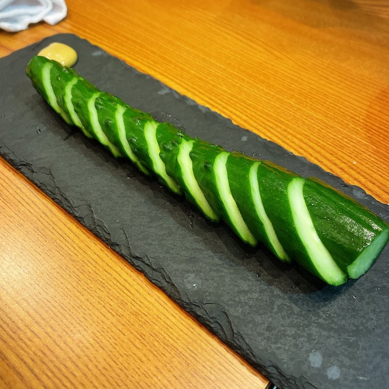 きゅうりの一本漬け(串むすび・吉 恵比寿)