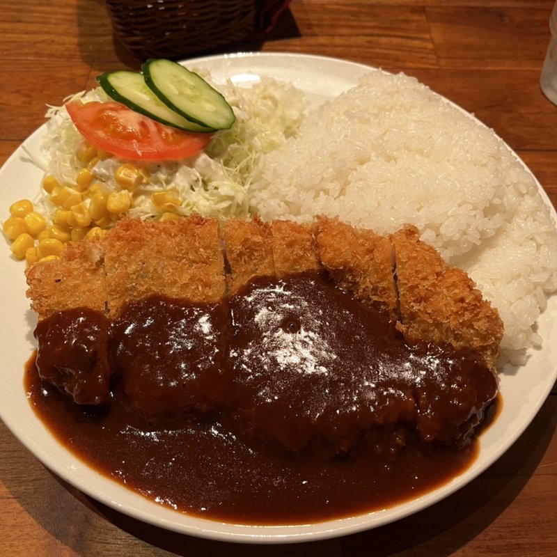 ビフカツ定食(洋食 日松亭)