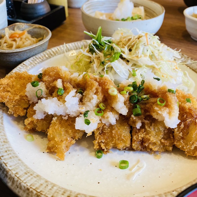 三元麦豚のおろしとんかつ定食(手しおごはん 玄 駒込店)