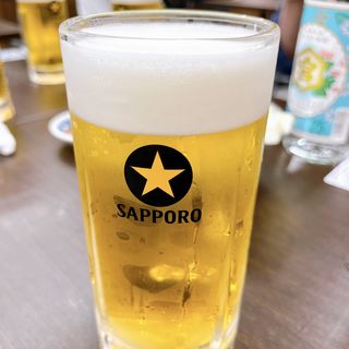 生ビール中ジョッキ(串屋横丁 もつ焼きセンター 五反田東口店)