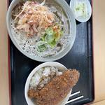 ソースカツ丼とおろし蕎麦
