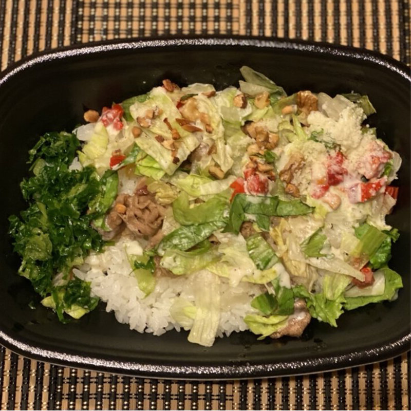 シーザーレタス牛丼スーパーフードMIX(ミニ)(すき家 枚方中宮東之町店 )