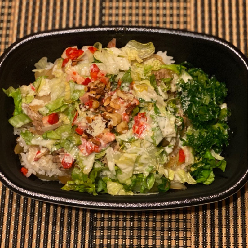 シーザーレタス牛丼スーパーフードMIX(大盛り)(すき家 枚方中宮東之町店 )