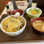 チーズ牛丼+サラダセット(すき家 広大前店 )