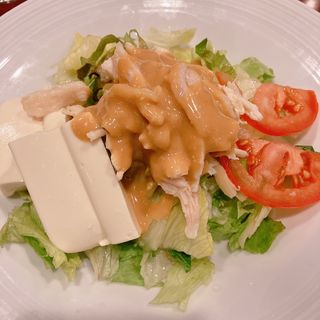 豆腐のバンバンジーサラダ(バーミヤン 武蔵藤沢店)