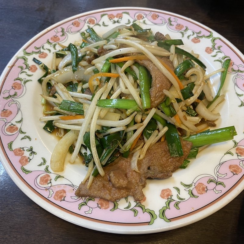 ニラレバ炒め(餃子の王将 西宮えびす前店)