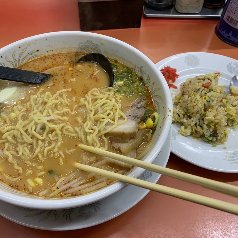 四川コーンバターラーメン辛さ10倍(らーめん大王 東大阪横小路店)