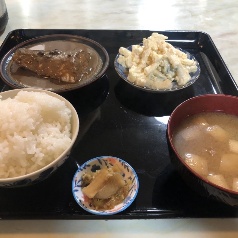 ぬかさば定食(玉川食堂)