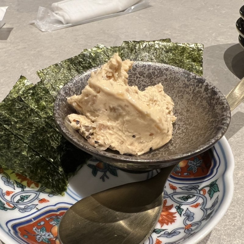 クリームチーズの奈良漬(コチソバ博多店)