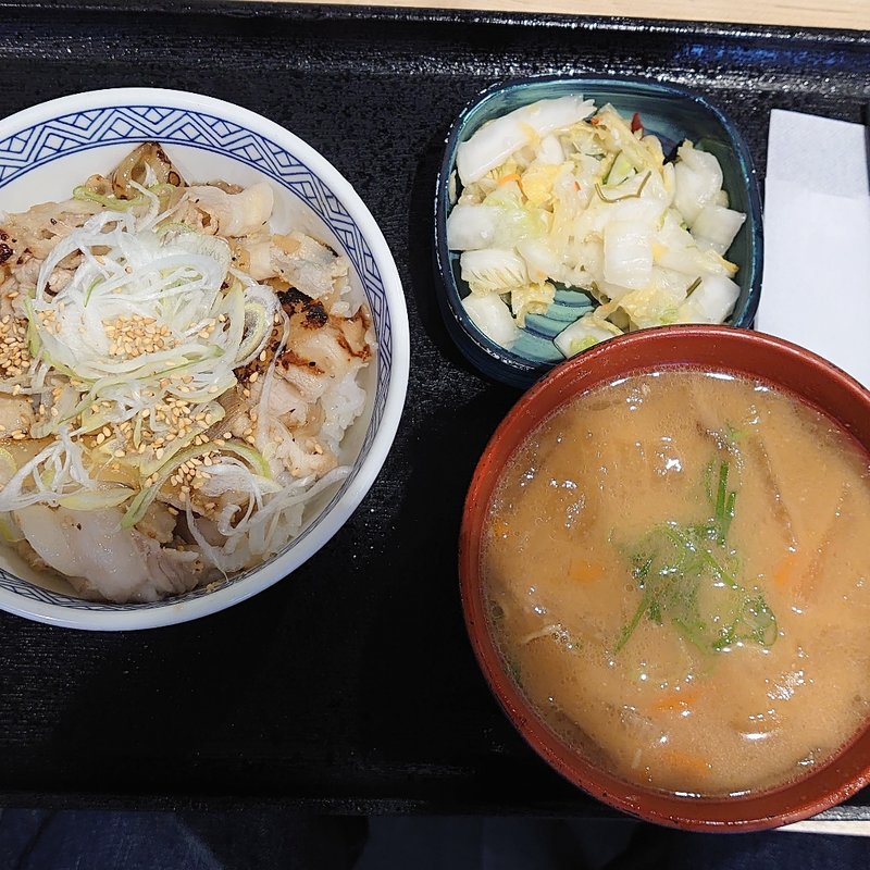 ねぎ塩豚丼Bセット　豚汁変更(吉野家 大井町駅西口店 )