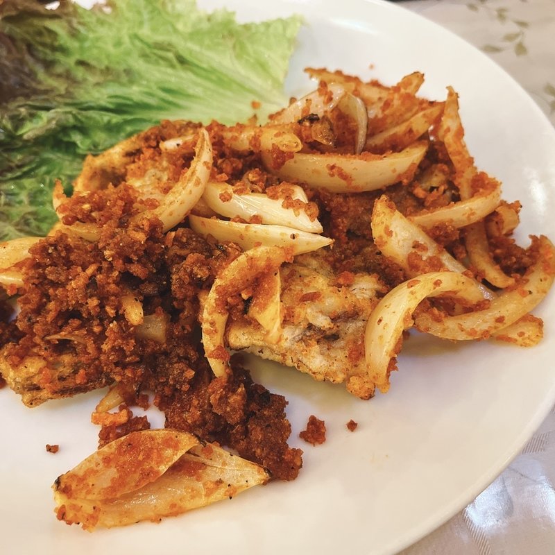 ソフトシェルクラブ揚げ　うま塩味(ベトナムレストラン　ジャスミンパレス)