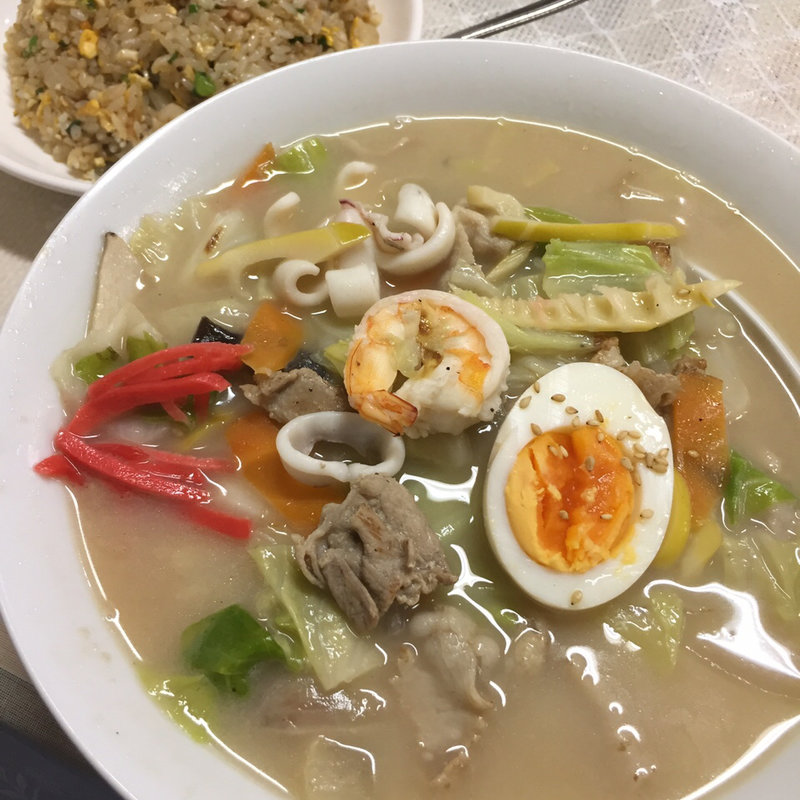 半チャンポン と 半焼きめし セット(のぎく )