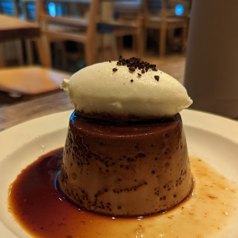SUZU名物　カスタードプリン(SUZU CAFE銀座)