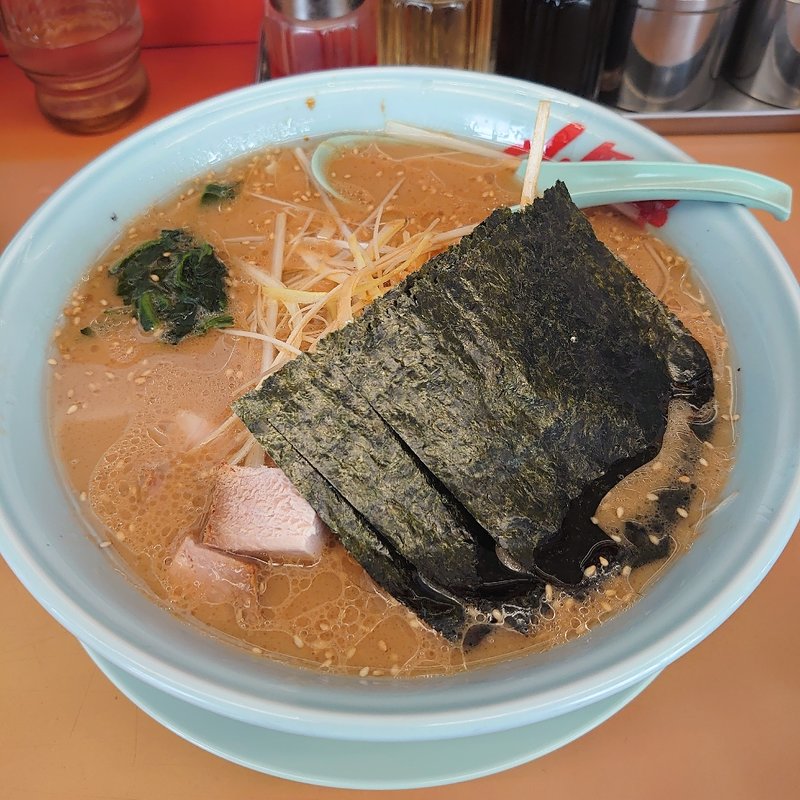 味噌ネギラーメン＋中盛(山岡家 岩瀬店 （やまおかや）)