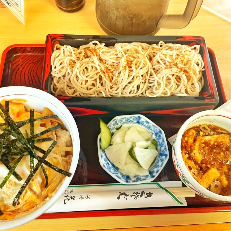 半親子丼と志のだ蕎麦(花村)