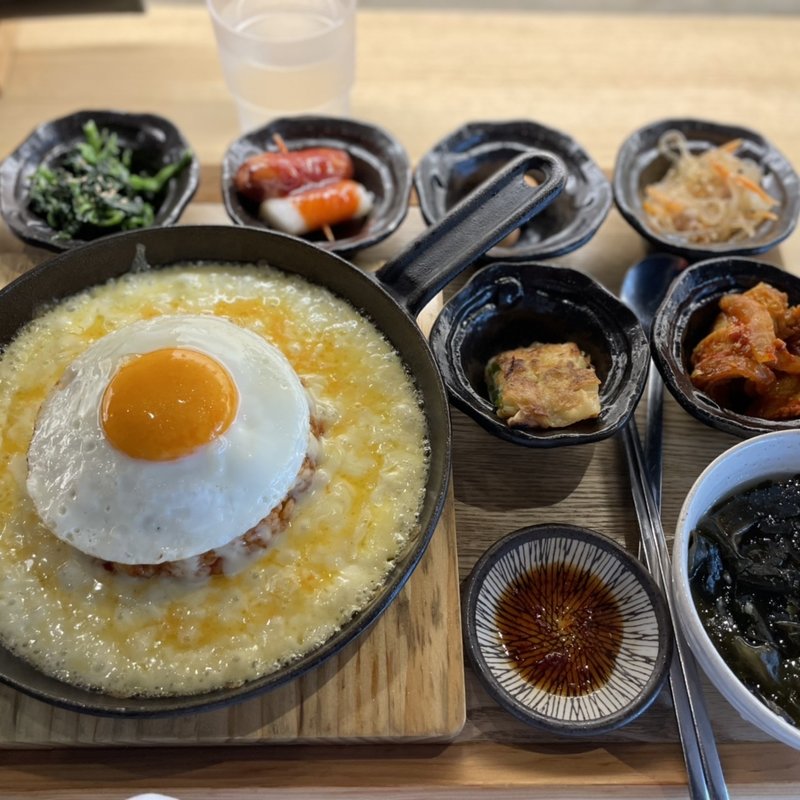 チーズキムチポックンパ定食(オッパ家)