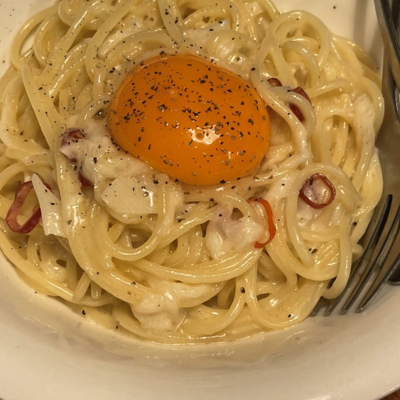 カルボナーラ(やきとん ひなた 東武練馬店)