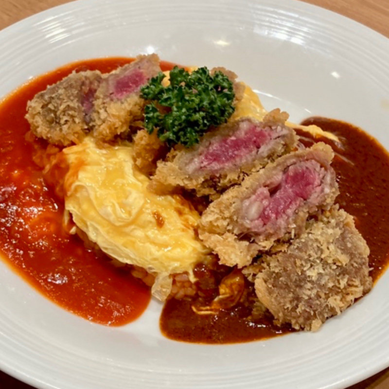 大坂ビフカツライス(昔洋食 みつけ亭 あべのキューズモール店)