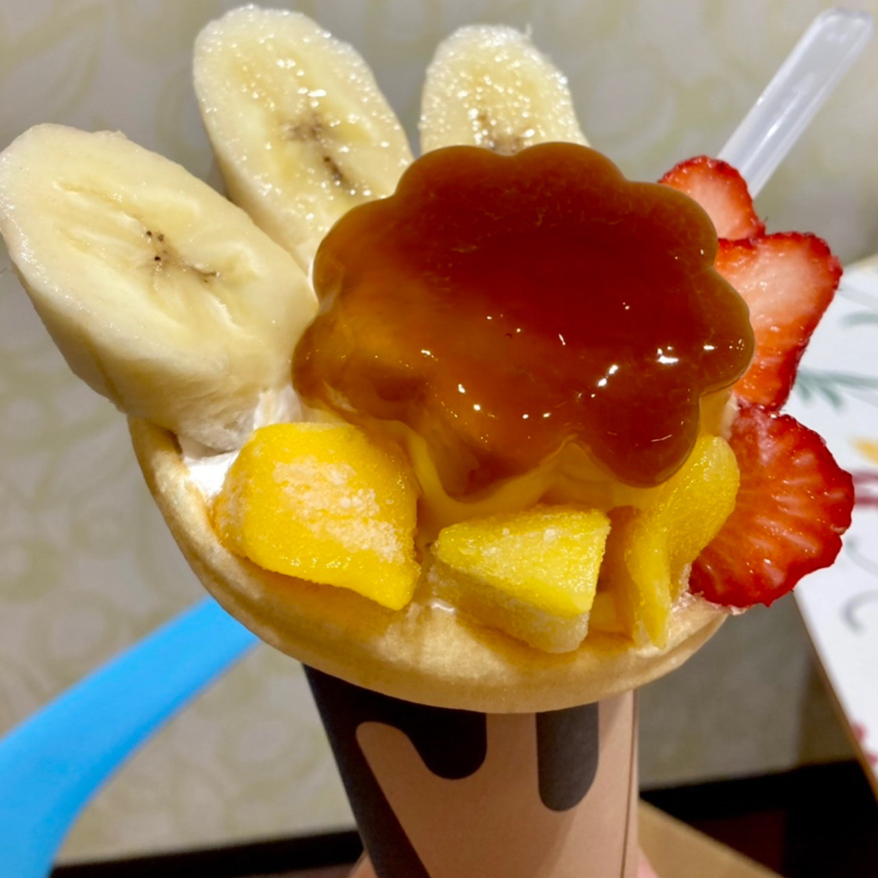 プリンアラモード 1/12 レトロ喫茶 の デラックス プリンアラモード 【レインボー】