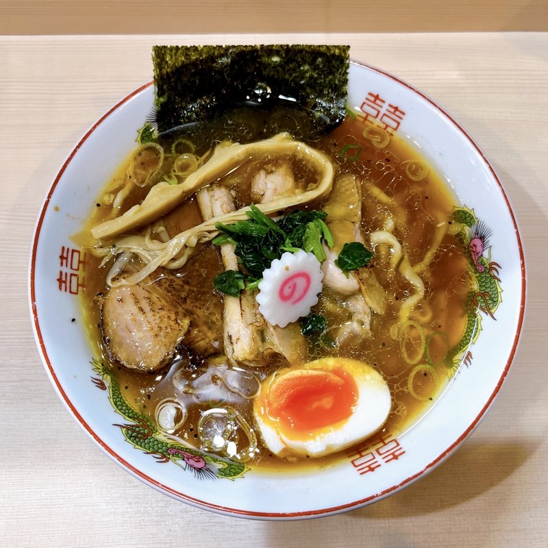 生姜醤油ラーメン(限定)(手揉み中華そば中村)