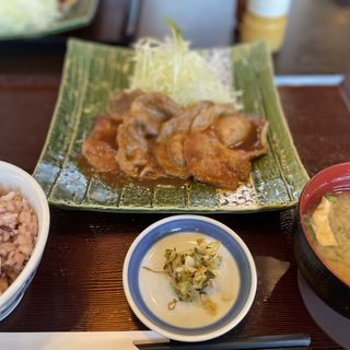 生姜焼き(とんかつ濵かつ 福岡那珂川店)