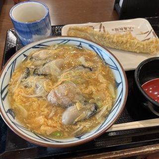 牡蠣うどん(丸亀製麺西月隈)