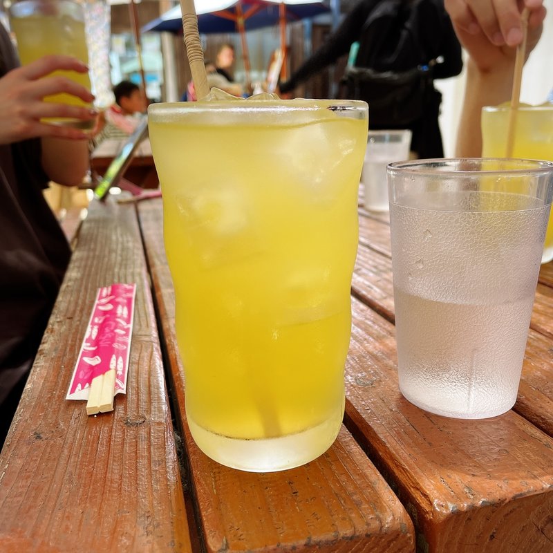 シークゥーサージュース(そば処　竹の子)