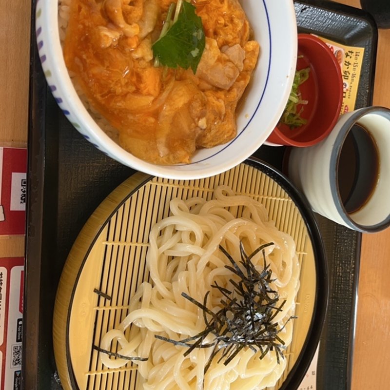 ザルうどん親子丼セット(なか卯 稲沢石橋店 )