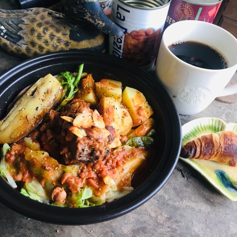 チョップドポークのお野菜のトマト煮(BOXX Coffee & X-presso)