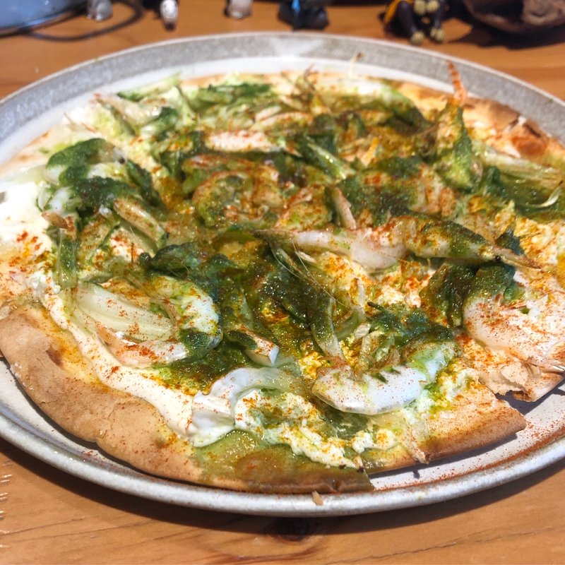 ういきょうとセロリのタルトフランベ(Ata 虎ノ門)