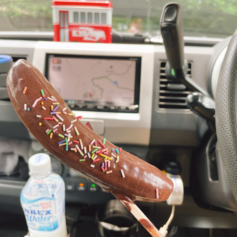 チョコバナナ(雨引観音参道前露店)