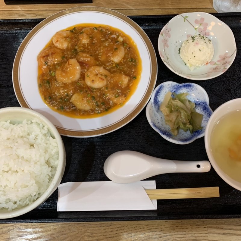 エビチリ定食(欣秋 （キンシュウ）)