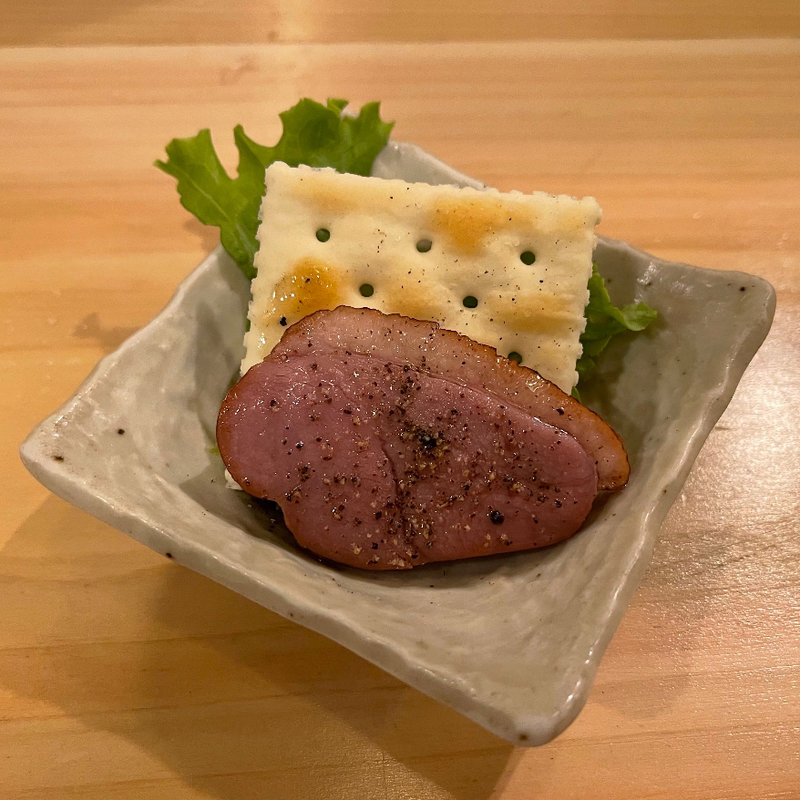 鴨のスモーク(焼鳥くいものや　鳥処)