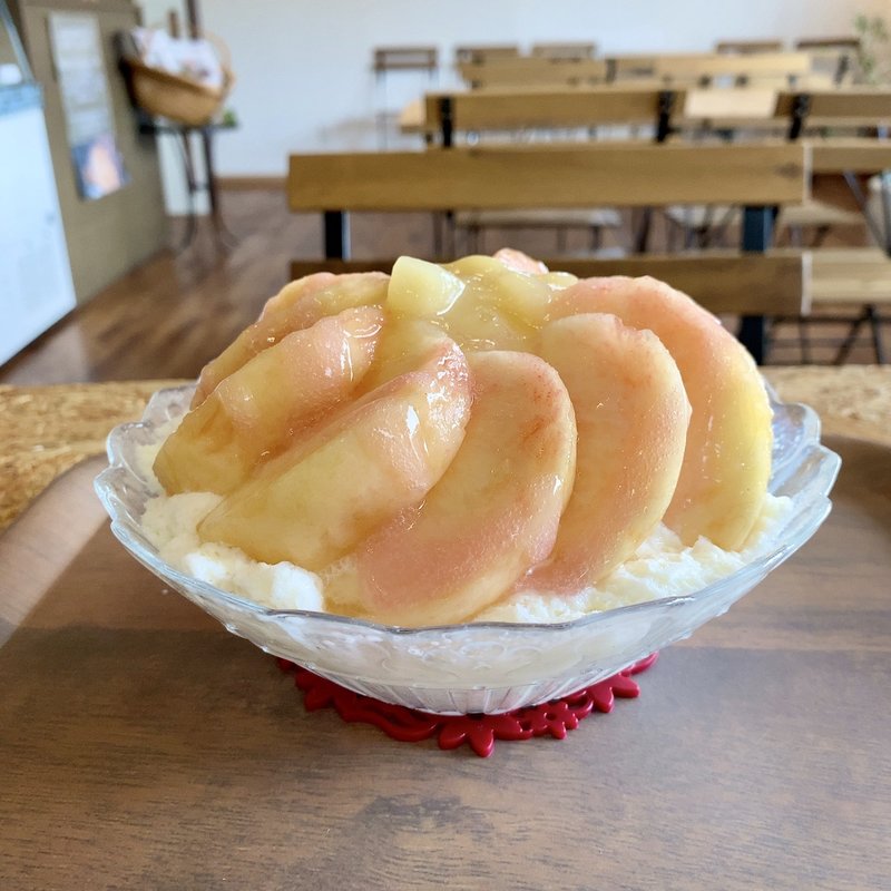 生ももミルク氷(pilee 安城店)